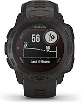 Garmin Instinct Solar Rugged Outdoor Smartwatch Graphite Built-in GPS Health view 5