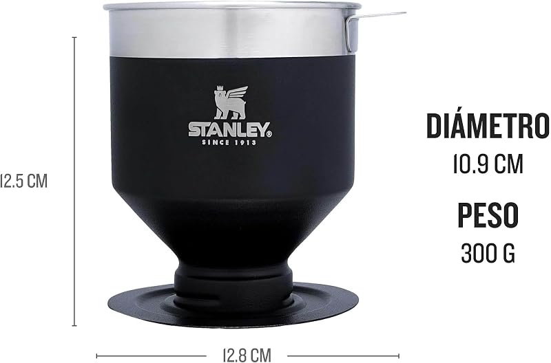 1913 Perfect Brew Pour Over Filtro Cafe - Matte Black