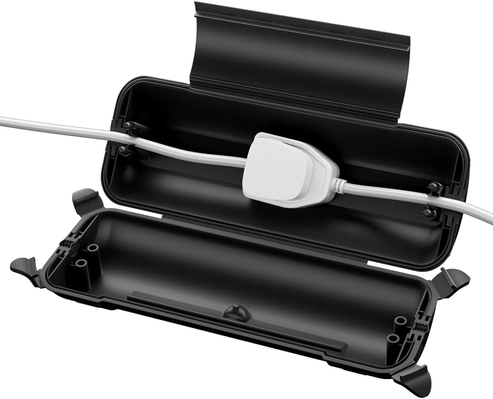 Restmo Outdoor Waterproof Connection Box IP44 29x11x7.5cm Black