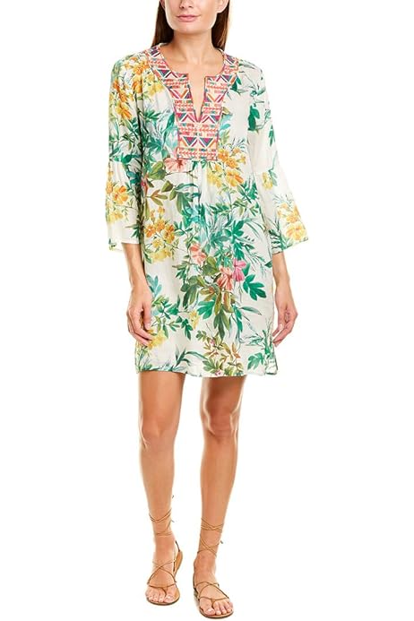 johnny was flare sleeve tunic dress