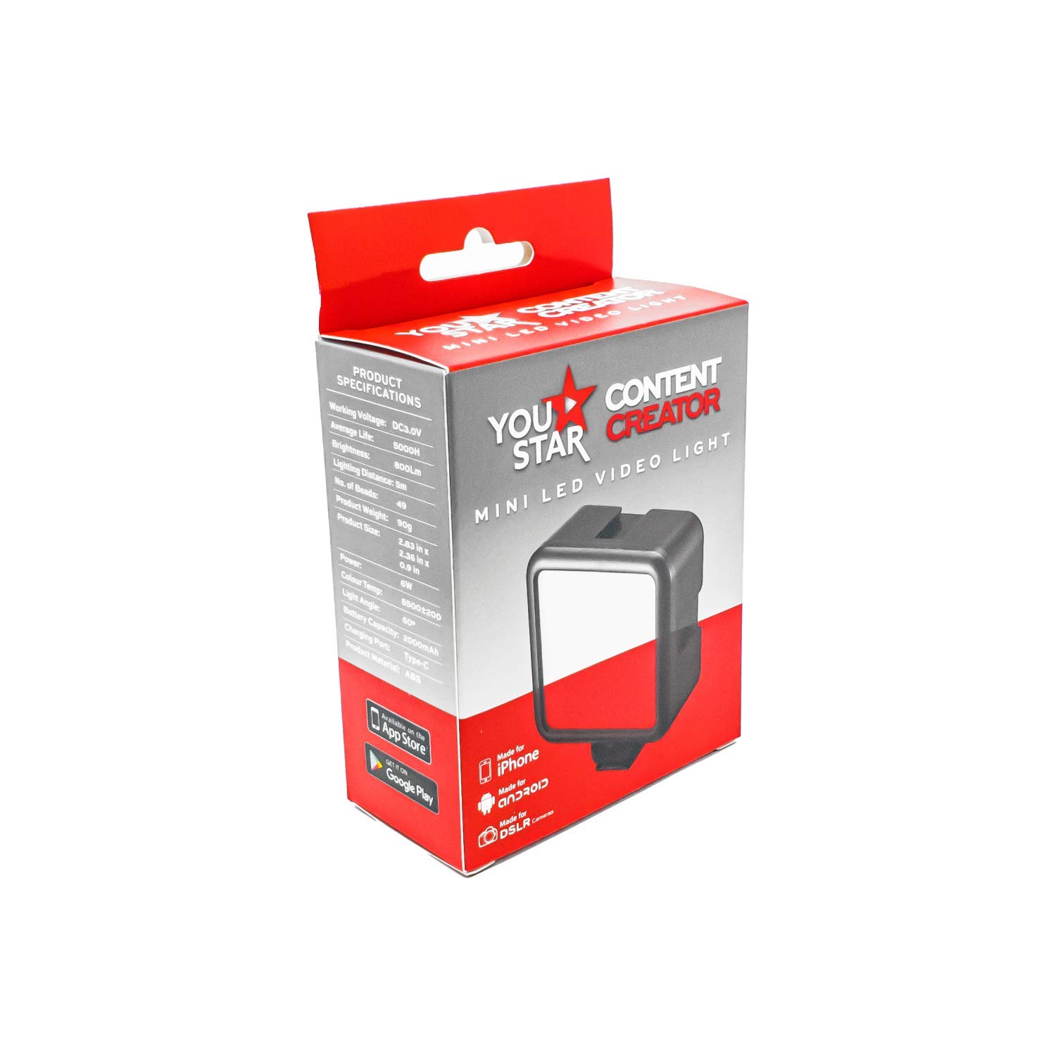 You Star Content Creator Mini LED Video Light