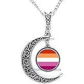 LGBTQ Pride Necklace- Rainbow Pendant - Rainbow Jewelry Necklace,Lesbian Pride Pendant,Minimalist Necklace,Dainty Necklace,N235