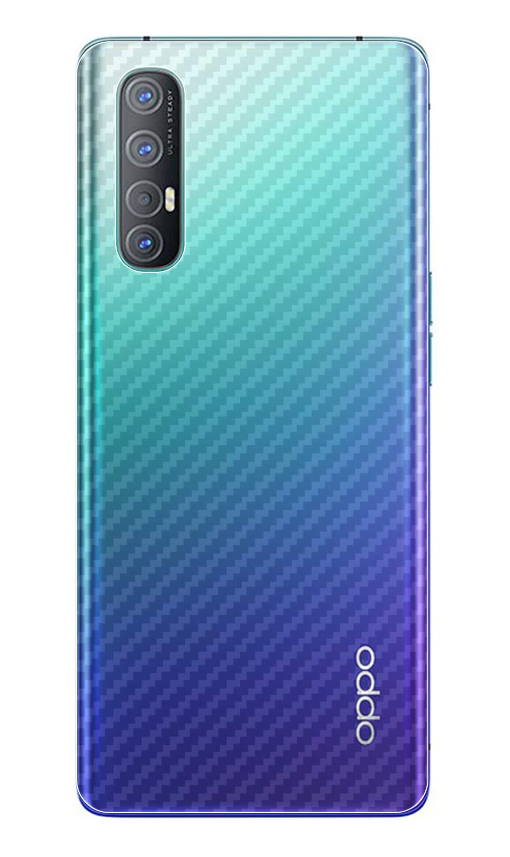 NOKOER Back Protector Flim Compatible with Oppo Reno 3 Pro, [4 Pack] 0.1mm Ultra Slim Soft Back Film [Anti Fingerprint] [Non Slip] Back Protector for Oppo Reno 3 Pro