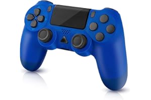 Turquvix Wireless Controller for PS-4, with Audio Jack, Vibration, Six-Axis Motion Control, Touchpad, Compatible with Play St