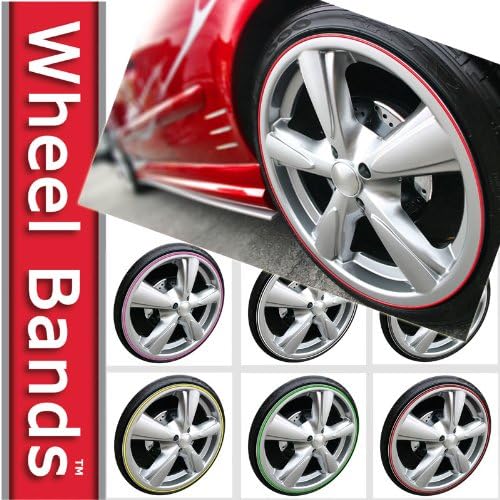 Wheel Bands Rim Protector - Pink W/ Silver Track
