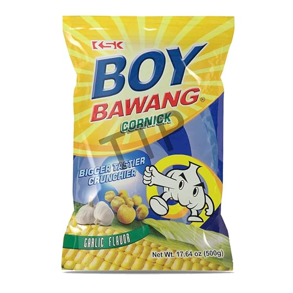 BOY BAWANG CORNICK, GARLIC – CRISPY TASTY & GLUTEN-FREE CORN NUTS 17.6OZ (500G)