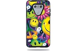 MightySkins Skin Compatible with OtterBox Symmetry LG G6 Case – Peace Smile | Protective, Durable, and Unique Vinyl Decal wra