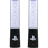 Paladone PlayStation Liquid Dancing Lights &ndash; Officially Licensed, Two Sound-Reactive Fountains, Mood Lighting for Gaming Room or Desk Accessories, Gift for Gamer, Powered by USB