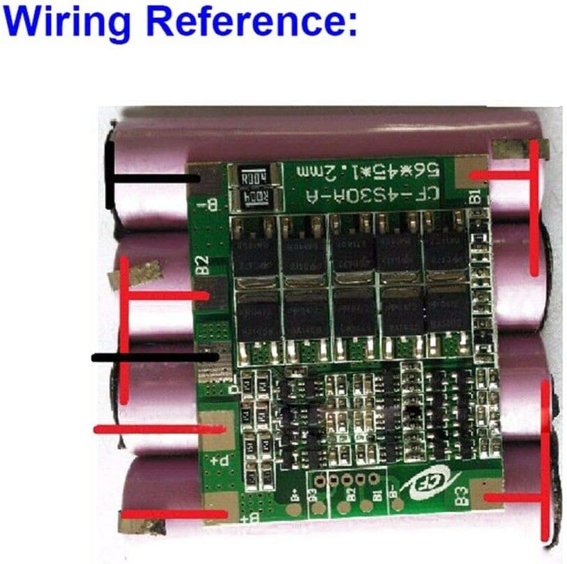 2pcs 4S 30A 14.8V Li-ion Lithium Battery PCB BMS 18650 Charger Protection Board, Black Green - Image 5