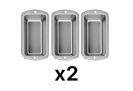 1 , 6-Piece : Wilton Recipe Right 6 Piece Mini Loaf Pan Set