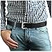 POYOLEE Concealed Carry CCW Leather Gun Belt | Full Grain Leather Belt for Gun Carry | Mens Heavy Duty EDC Black Belt 1 1/2-Inch