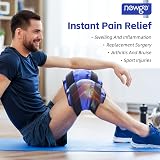 NEWGO Knee Ice Pack 2 Pack Reusable Gel Wrap Full Knee Coverage view 2