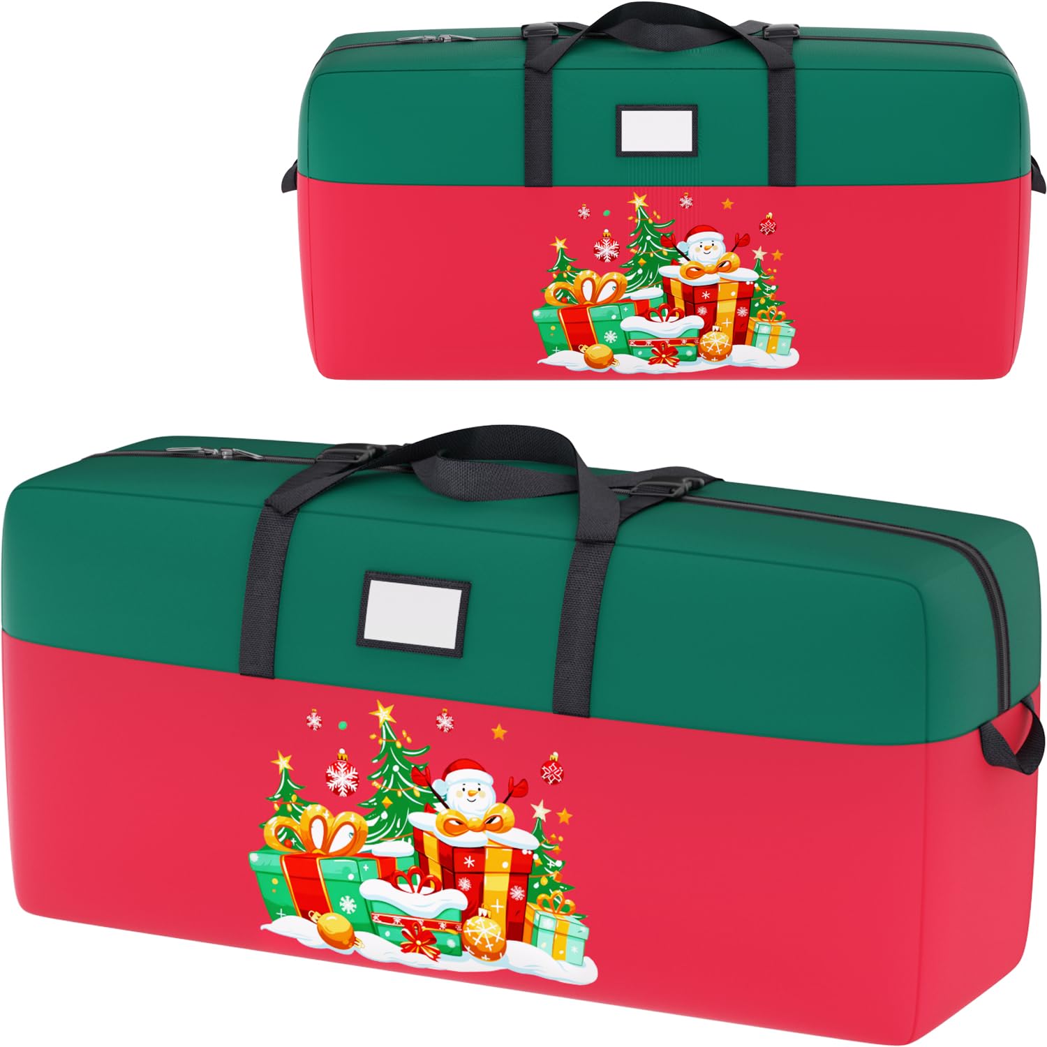 Photo 1 of OMKSIH 9FT Artificial Christmas Tree Bags - Large Storage Bag with Handles - 600D Oxford Tree Container for Holiday Decor