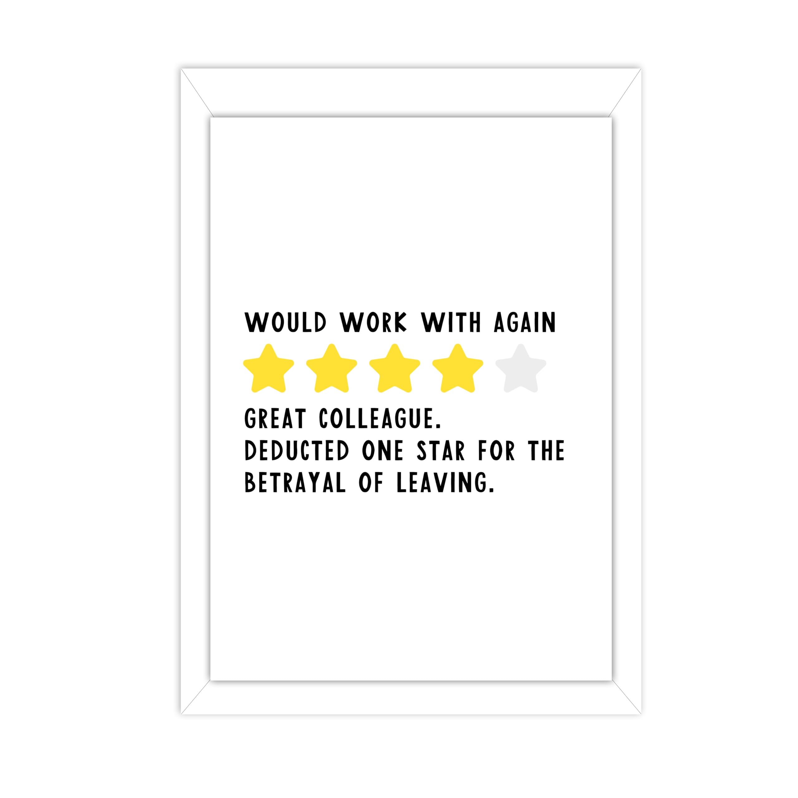 "Manta Makes Leaving card goodbye good luck card, retirement new job card to go with sorry your leaving gifts for colleagues women or men (Extra Large Star Review)"