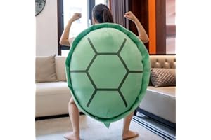 Srutirbo Wearable Turtle Shell Pillow, Removable Oversized Doll Stuffed Animal Costume Plush Toy Funny Dress Up,Creative Gift for Boys Girls Adults (40 in, Green)