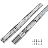 1 Pair Heavy Duty Drawer Slides 22 inch Soft Close Ball Bearing Drawer Slides - LONTAN 4502S3-22 Drawer Rails Heavy Duty 100 