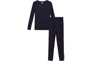 ONLY BOYS’ Thermal Underwear Set – 2 Piece Waffle Knit Top and Long Johns (2T-16)