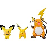 Pok&eacute;mon Select Evolution 3 Pack - Features 2-Inch Pichu and Pikachu and 3-Inch Raichu Battle Figures