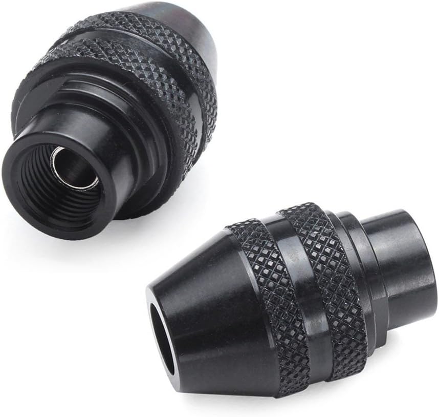 Yakamoz Set of 2 Pieces Universal Multi Quick Change Keyless Chuck for Dremel 4486 Rotary Tools 3000 4000 7700 8200