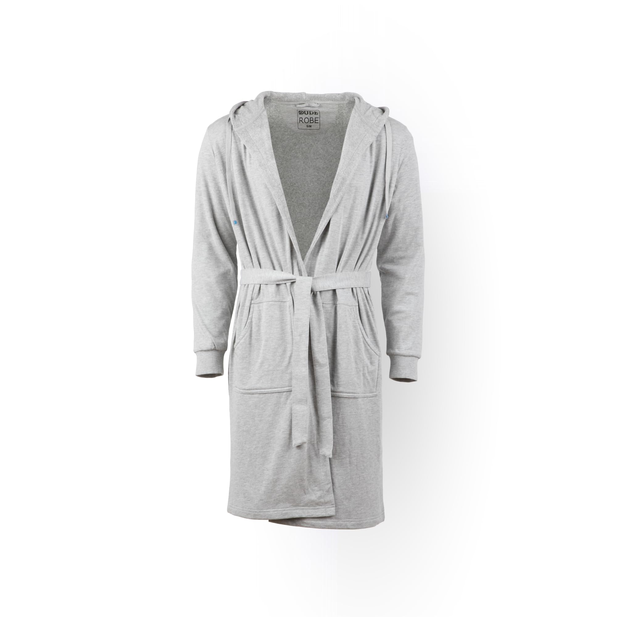 Photo 1 of DudeRobe Men's Hooded Robe | As Seen on Shark Tank! - 2X/3X, Grey, Ultimate Comfort and Style for Men's Loungewear