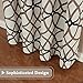 H.VERSAILTEX Blackout Curtains Printed Design 63 Inch Length 2 Panels Set Thermal Insulated Curtains for Bedroom Living Room Geometric Modern Grommet Window Drapes - Taupe and Brown