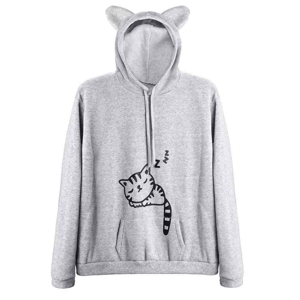 sleeping cat hoodie