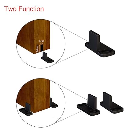 Hahaemall New Design Bottom Stay Wall Guide For Sliding Barn Door