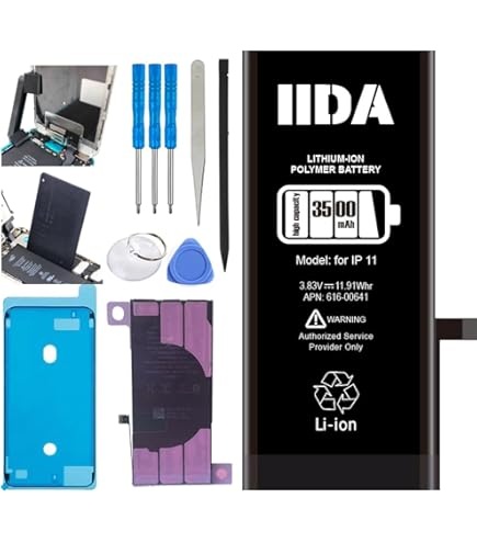 Amazon.com: JSYVKUTO 17800mAh Battery for iPhone 11, New 0 Cycle