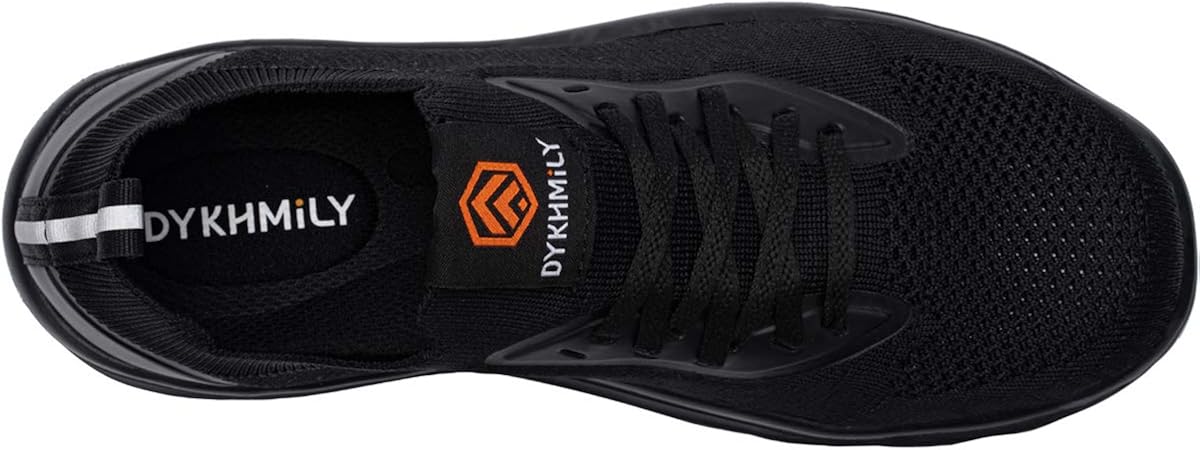 DYKHMATE Steel Toe Shoes for Women Waterproof Work Shoes Slip Resistant Safety Sneakers Lightweight Safety Toe Tennis Shoes Comfortable Food Service Shoe: Shoes