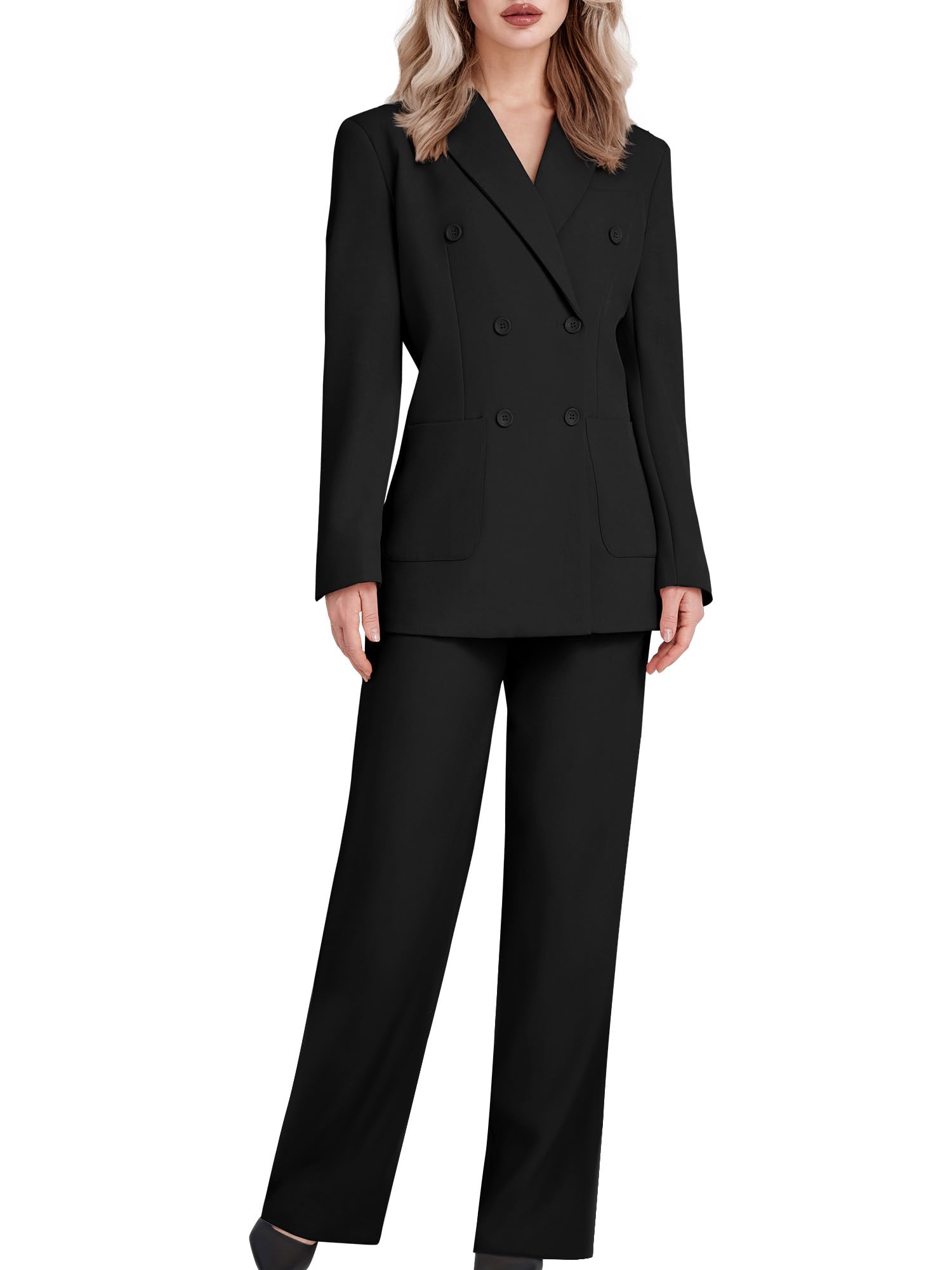 Blazer Coat High-Quality 2 Button Dark Brown Suit Wide Leg 22 Inch Pleated Pants Side Vented  Jacket