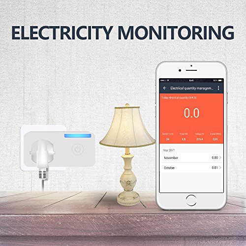 image for WIFI Smart Socket Plug Timing Switch Power Monitoring Mini Smart Socke