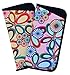 2 Pack Soft Slip In Eyeglass Case For Women- Floral, Heart, & Daisy Assortments