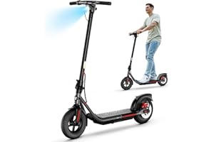 SISIGAD Electric Scooter Adults Peak 500W Motor,15/20/30 Miles Long Range Scooter Electric for Adults, 8.5"/10" Solid Tires,19Mph Speed Foldable E-Scooter for Commuting with Double Braking System
