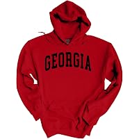 Amazon.com: Georgia Hoodie Football Team Color Red and Black Georgia Team  Name Bulldogs Mens Hooded Sweatshirt-Red-small : Sports u0026 Outdoors