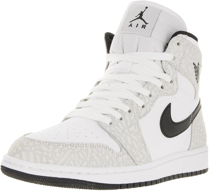 Amazon.com: Jordan Mens Air 1 Retro High White/Black-Pure Platinum 839115 106 - Size 13: Clothing