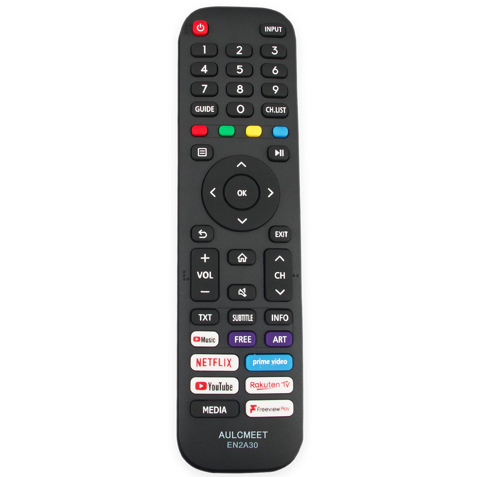 AULCMEET EN2A30 sub EN2G30H EN2Q30H EN2F30H EN2AG30H Replace Remote fit for Hisense 43A7300F 43A7320F 43A7340F 43A7360F 43AE7200F 43AE7210F 43AE7230F 43AE7250F 43A7300FTUK 43A7320FTUK 43AE7200FTUK