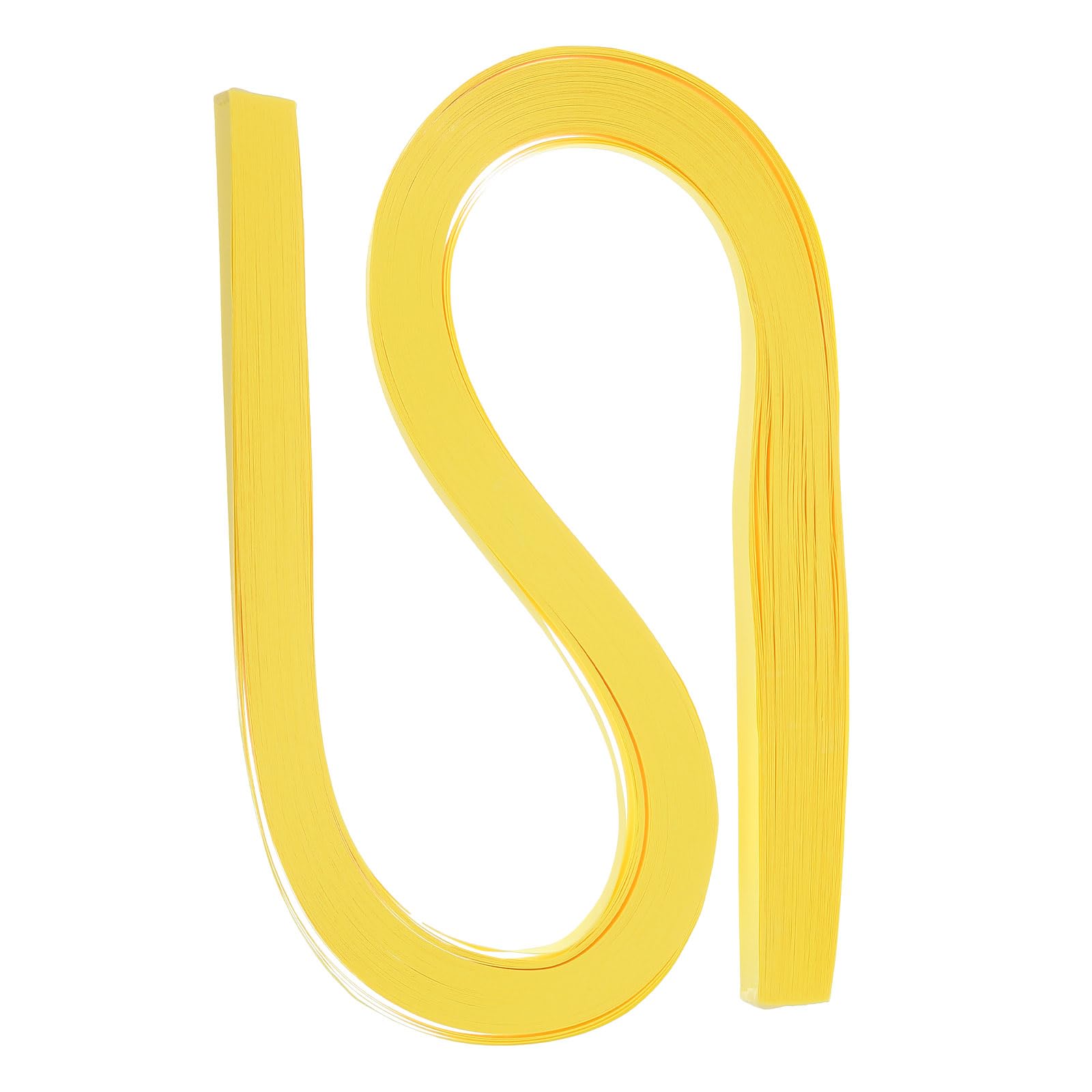 PATIKIL 120pcs Quilling Strips Paper 3/8"(10mm) 54cm Origami Paper Quilling Strip for Art DIY Hand Craft Christmas, Light Yellow