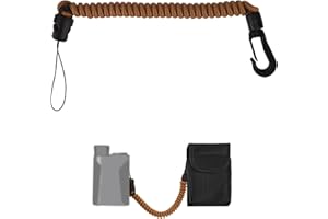 Lyreh Rangefinder Tether, 5.91-29.53in/15-75cm High-Density Polyester Retractable Rangefinder Lanyard Suitable for Hunting Fi