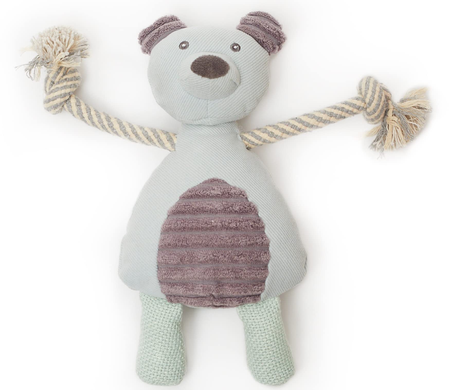 Pet London Rope Plush Dog Tug Toy-Bear or Elephant-great for puppy or small dog (Bear)