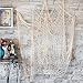 CoZroom Mediterranean Style Fish Net Wall Decoration Pack with Seashells for Party (Beige)