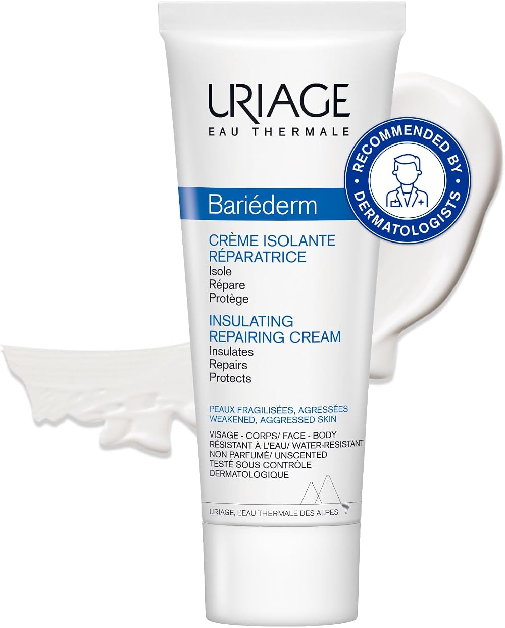 Uriage Bariederm Insulating Repairing Cream 75ml - Anti-Chafing Face Body Skin