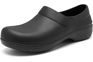 alcubieree Non Slip Work Shoes for Womens Slip on Waterproof Lightweight Comfor Clog for Nurse Food Service Healthcare Gardening Medical Kitchen Chef Cute