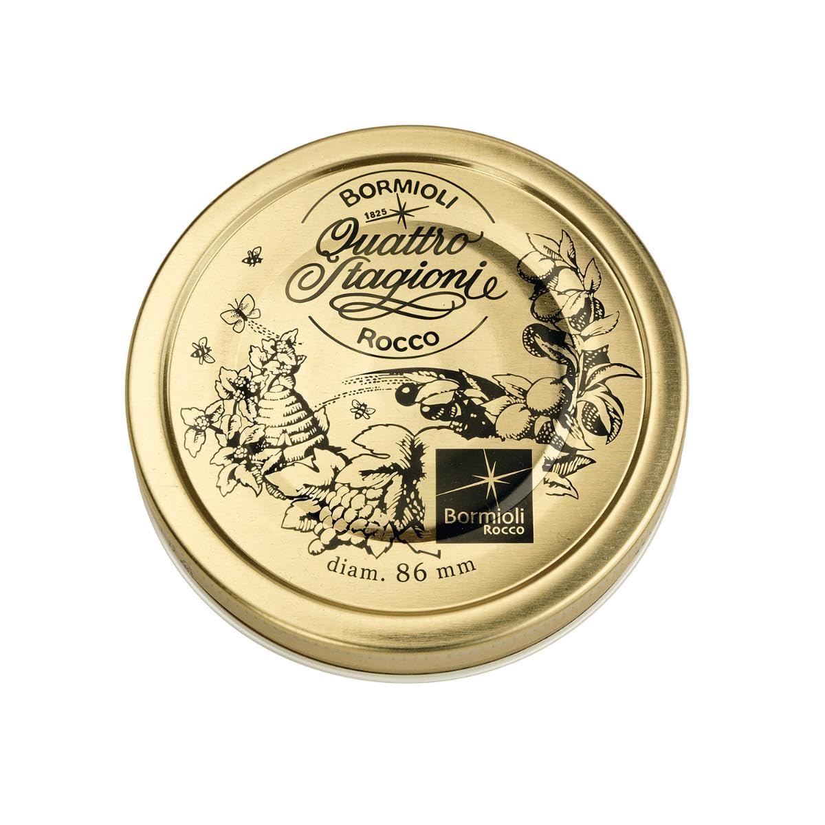 Bormioli Rocco - 2 replacement lids with twist-off closure, motif: "Quattro Stagioni" | TO: 86 mm