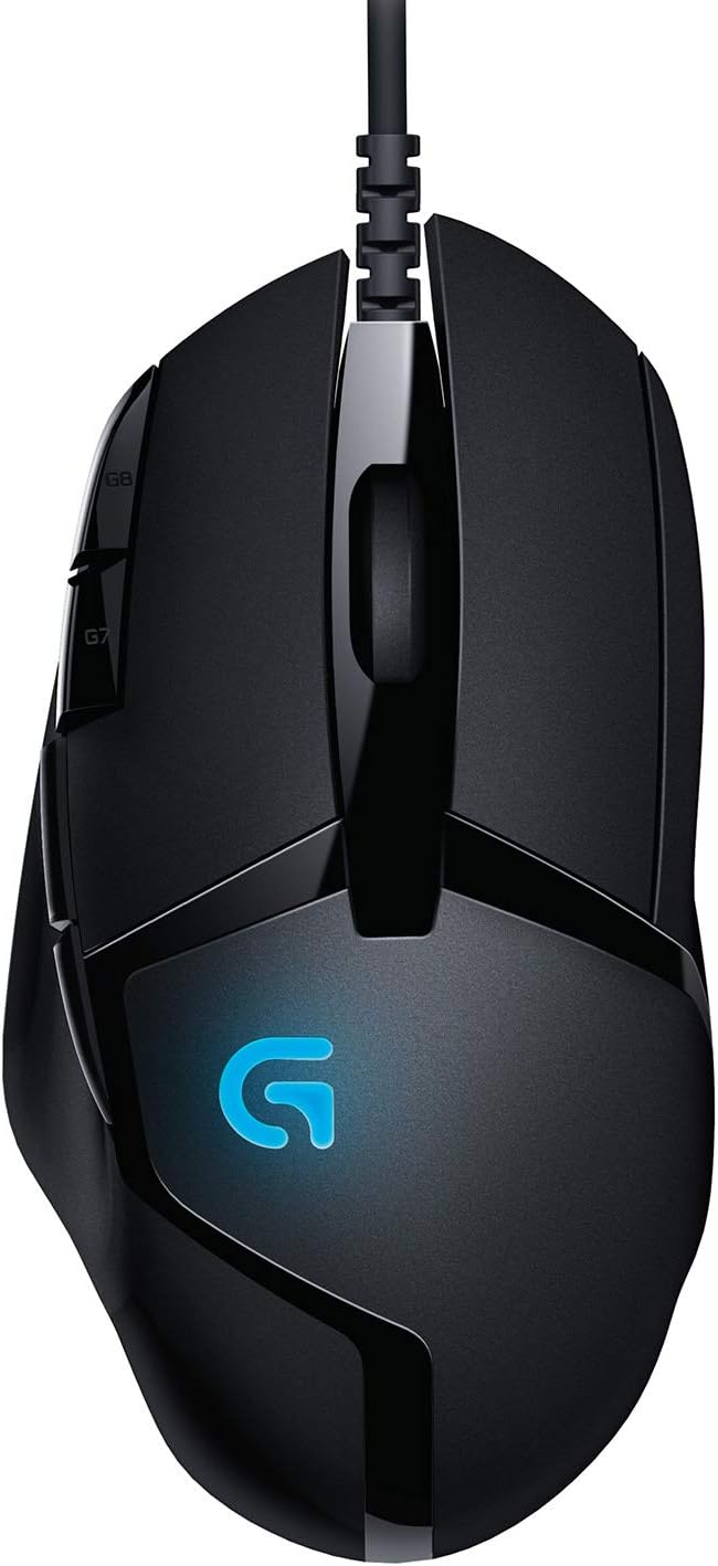 Logitech G402 Hyperion Fury Wired Gaming Mouse 4000 DPI 8 Buttons Black