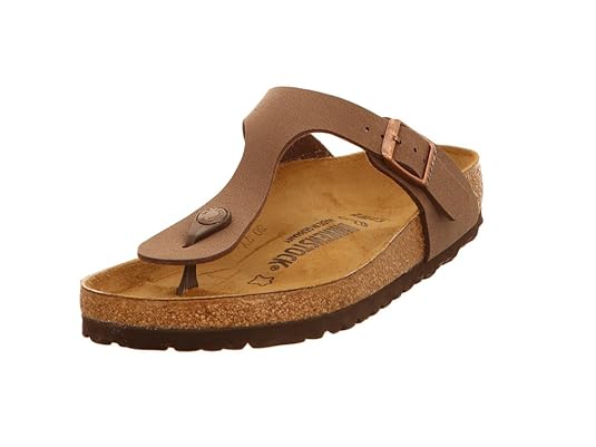 BIRKENSTOCK Damen Pantoletten Gizeh BF Nubuk 43751 braun 453078