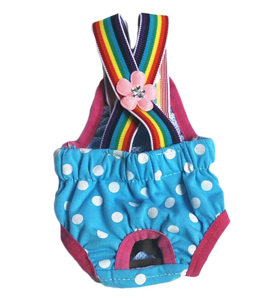 Diyafas Points Dogs Hygiene Menstrual Sanitary Pants Physiological Nappy for Small Dog