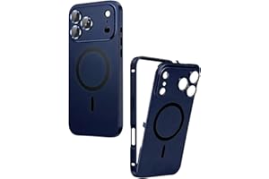 Metal Case for iPhone 17 Pro Max – Magnetic Snap-On Aluminum Frame with Military-Grade Drop Protection, Compatible with MagSa
