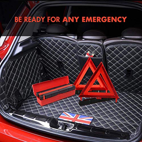 MYSBIKER Dot Warning Triangle, Emergency Safety Warning Triangles Reflective Sign Roadside with Individual Case Dot Approved - Thumbnail 4