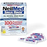 NeilMed Sinus Rinse All Natural Relief Premixed Refill Packets 100 Count (Pack of 1)