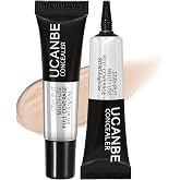 UCANBE Stay-Put Full Coverage Concealer, Long-Wear Waterproof, Under Eye Brightener Concealer, Color Corrector for Dark Circles, Acne, Blemishes, Redness Color Correcting Cream (01 LIGHT IVORY)